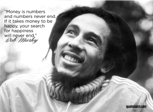 Bob Marley money is numbers
