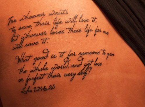 for whoever wants to save their life