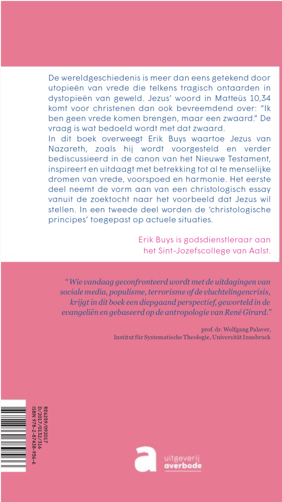 geen vrede, maar een zwaard (back cover) - Erik Buys