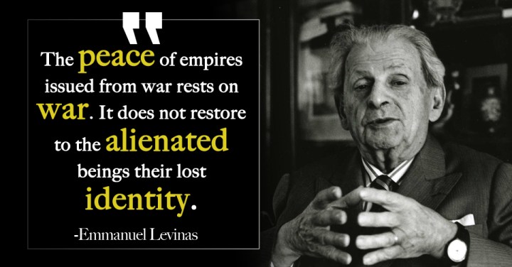 Levinas Quote on War