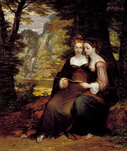 Hermia and Helena (Washington Allston 1818)