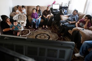 watching a soap opera (Pacheco Mexican family)