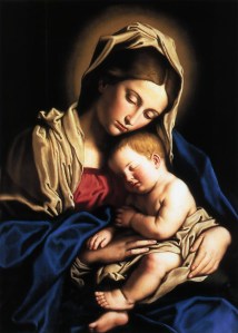 Baby Jesus and Mother Mary