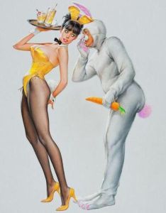 Playboy Bunny Carrot Cartoon