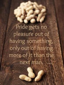C.S. Lewis quote on Pride gets no pleasure out of