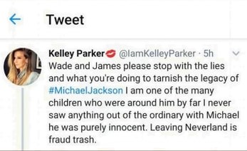 Kelley Parker on Michael Jackson Tweet